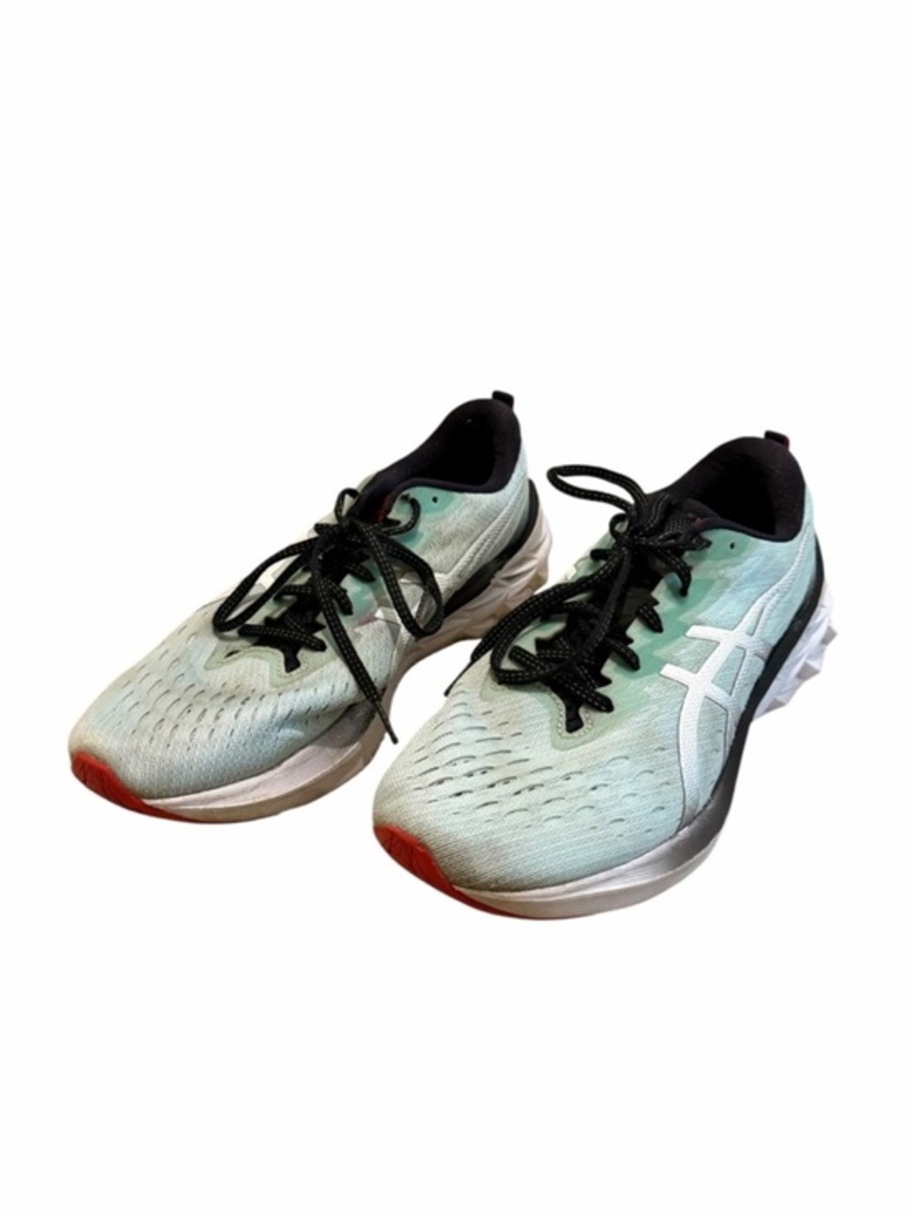 ASICS Novablast 2 Running Shoes Clear Blue Green Sneakers Men’s Sz 11